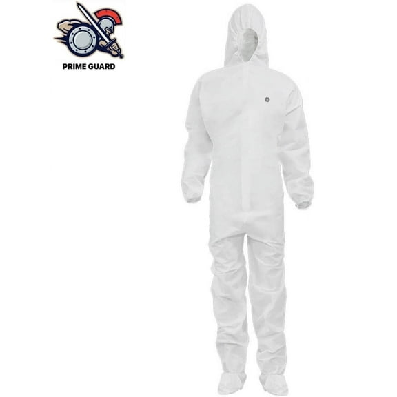 GE Protective Disposable Coverall 2XL Elastic Hood, Wrists, Waist, Ankles with Boots