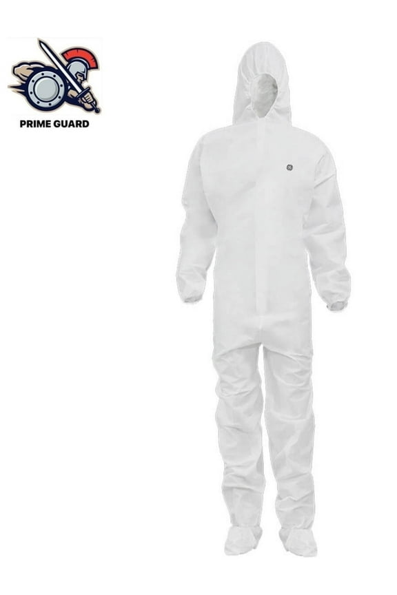 GE Protective Disposable Coverall 2XL Elastic Hood, Wrists, Waist, Ankles with Boots