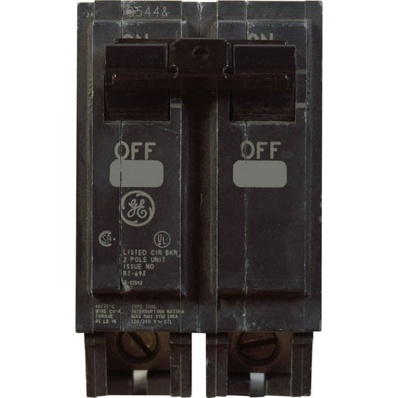 GE Q-Line 50 amps Standard 2-Pole Circuit Breaker