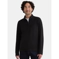 thumbnail image 1 of George Men's and Big Men's Knit Jersey Quarter Zip Pullover with Long Sleeves, Sizes S-3XL, 1 of 5