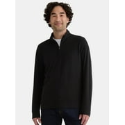 George Men's and Big Men's Knit Jersey Quarter Zip Pullover with Long Sleeves, Sizes S-3XL