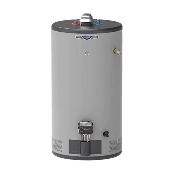 GE RealMAX Atmospheric Choice Model 50 Gallon Capacity 40,000 BTU Heating Input Short Natural Gas Water Heater