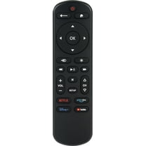 GE Replacement Remote Control, Streaming, One Touch, Backlit, Black