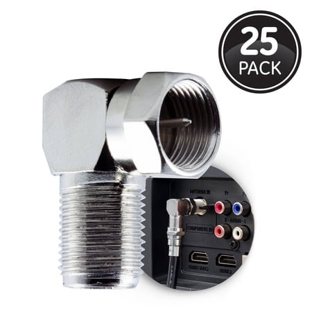 GE Right-Angle Coax Adapter, 25pk