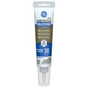 GE Advanced Silicone Window & Door Sealant, Pack of 1, White 2.8 fl oz Tube