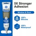 thumbnail image 1 of GE Advanced Silicone Window & Door Sealant, Pack of 1, White 2.8 fl oz Tube, 1 of 15