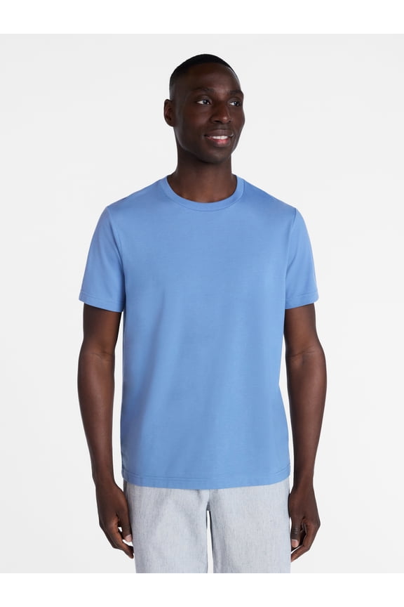 Men's and Big Men's Crewneck Tee with Short Sleeves, Sizes XS-6XB