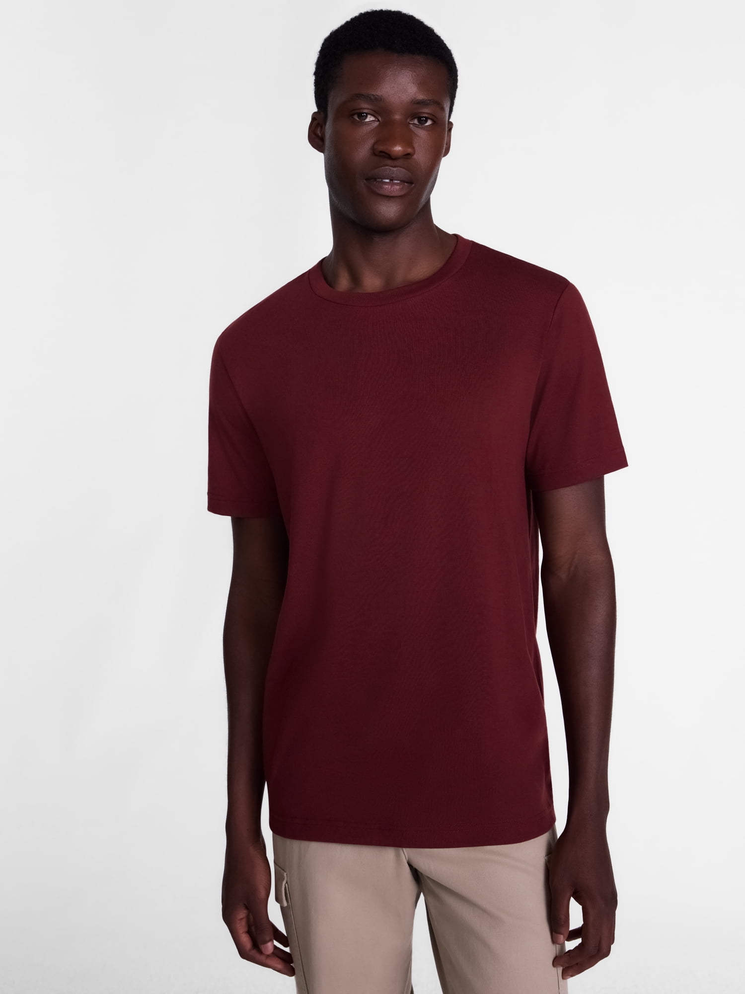 George Men's and Big Men's Crewneck Tee with Short Sleeves, Sizes XS-6XB