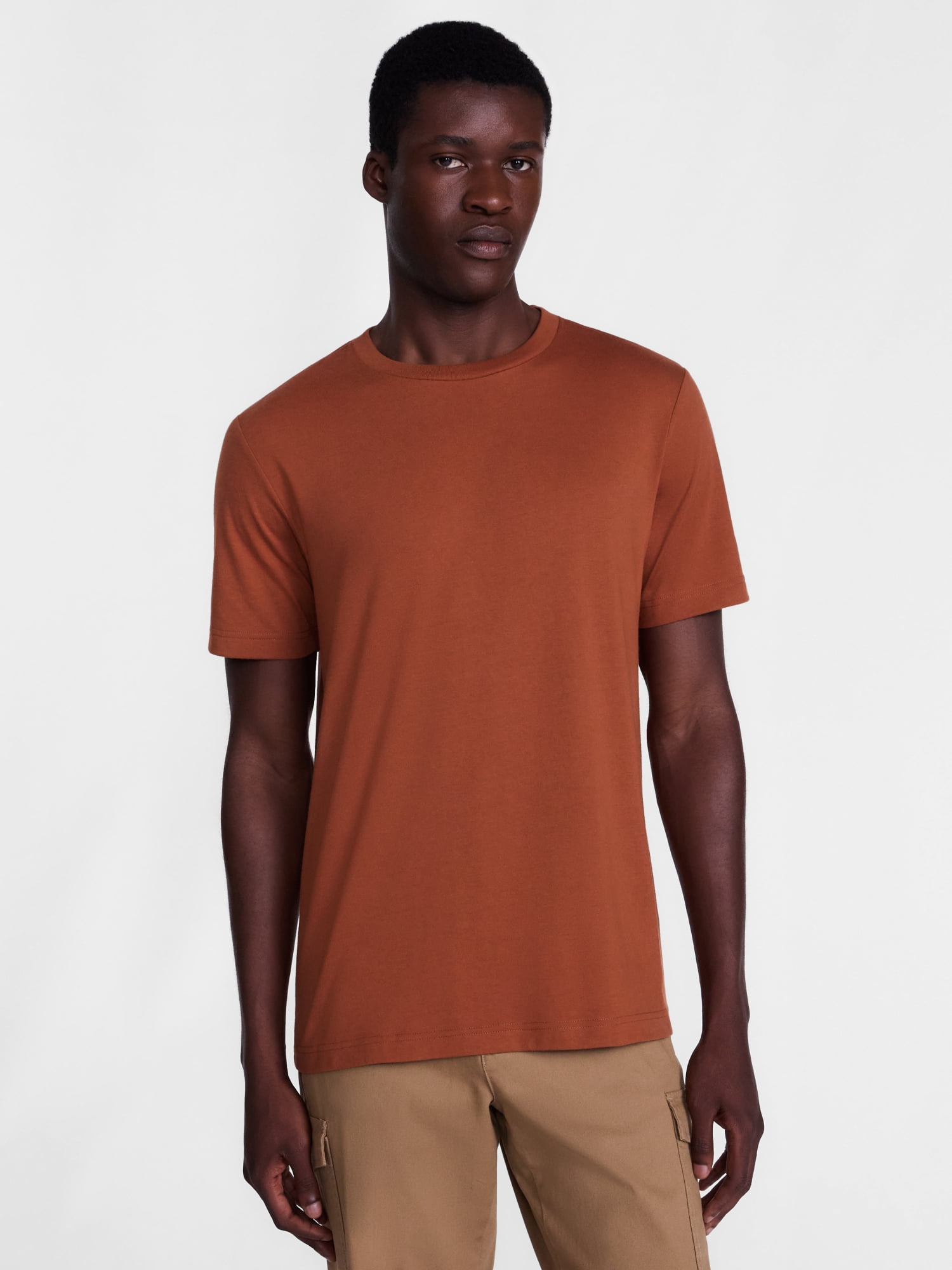 George Men's and Big Men's Crewneck Tee with Short Sleeves, Sizes XS-6XB