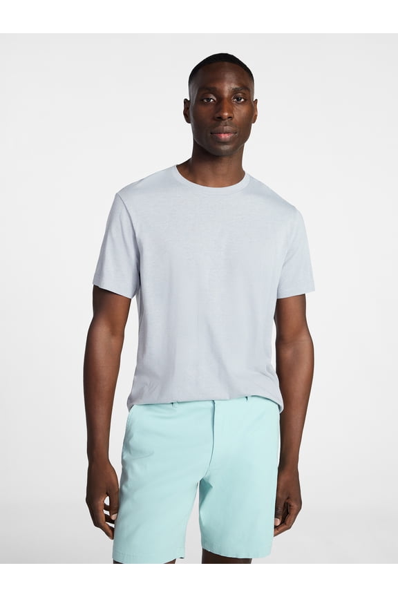 Men's and Big Men's Crewneck Tee with Short Sleeves, Sizes XS-3XL