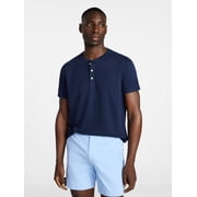 Men's &amp; Big Men's Relaxed Fit Knit Cloth Henley Shirt with Short Sleeves, Sizes XS-5XL