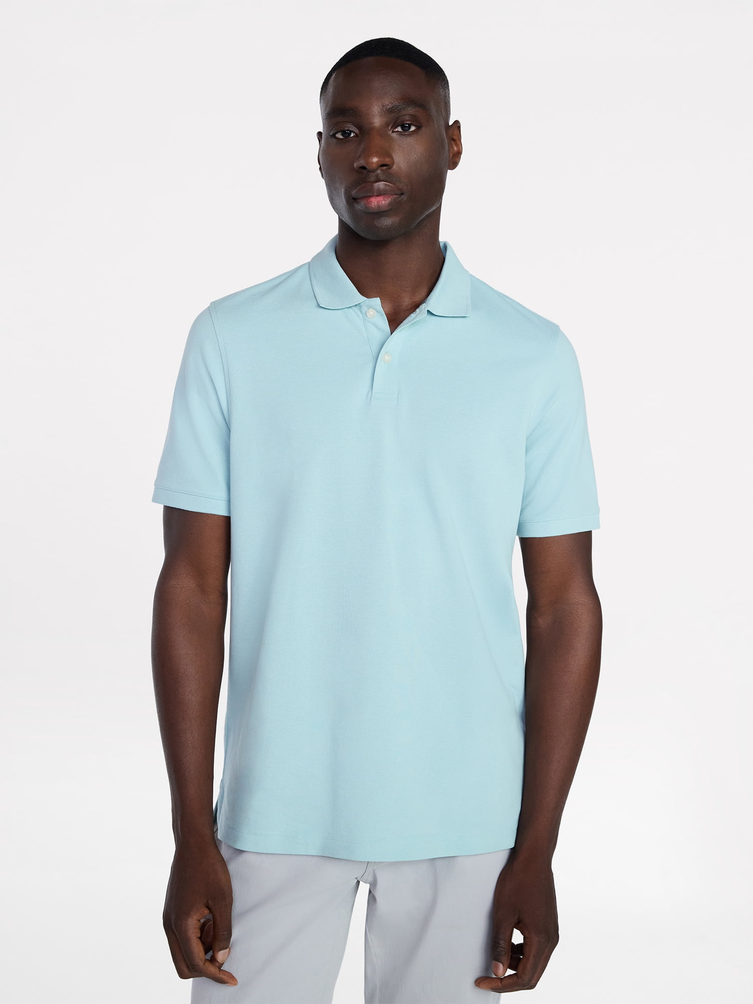 George Men's & Big Men's Classic Fit Pique Polo with Short Sleeves, Sizes XS-5XL, LT-3XLT
