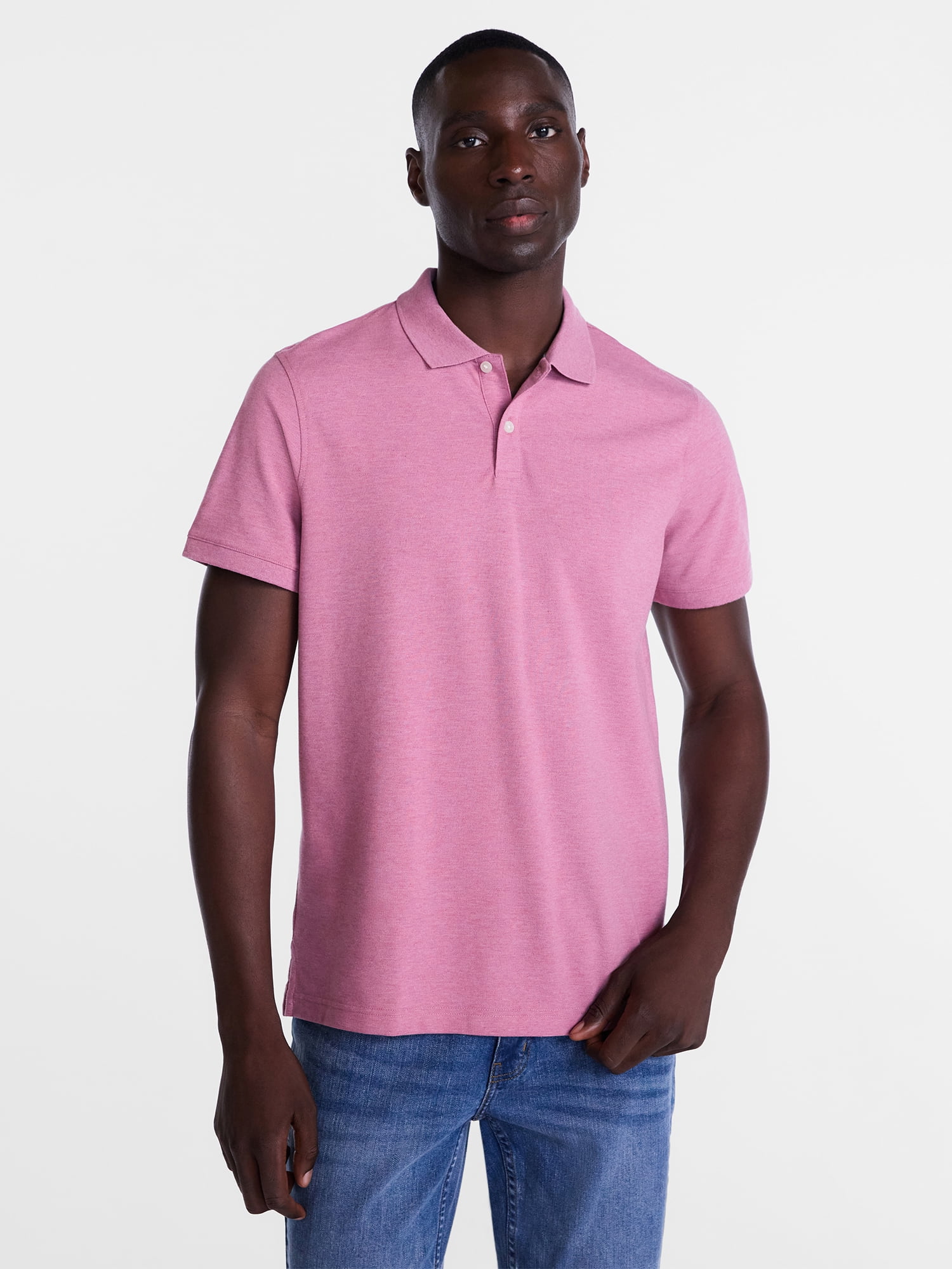 George Men's and Big Men's Classic Fit Pique Polo with Short Sleeves, Sizes XS-3XL, LT-4XLT, 2XB-6XB