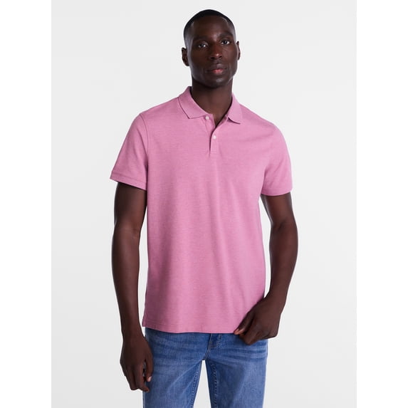 George Men's and Big Men's Classic Fit Pique Polo with Short Sleeves, Sizes XS-3XL, LT-4XLT, 2XB-6XB