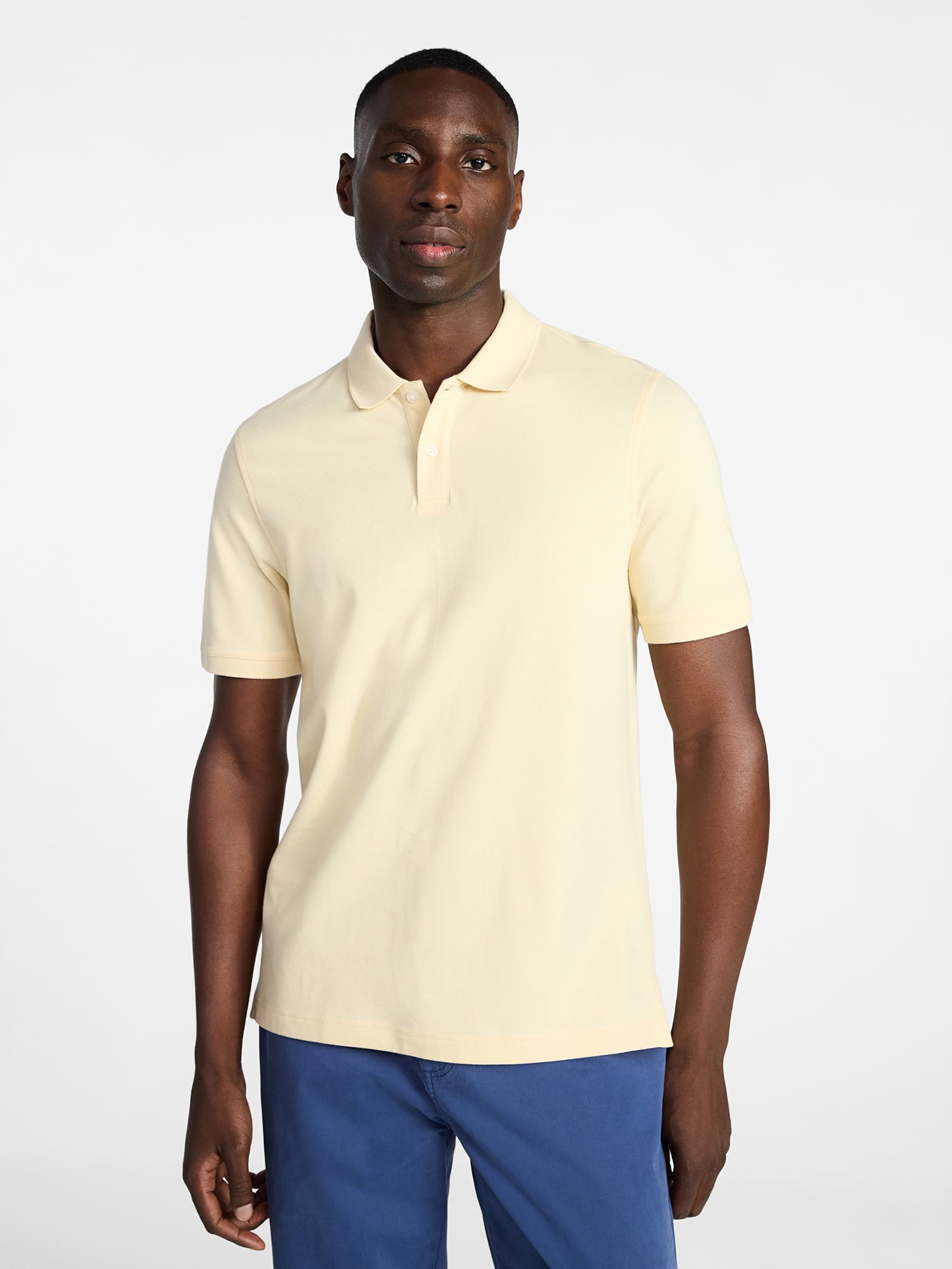 George Men's & Big Men's Classic Fit Pique Polo with Short Sleeves, Sizes XS-5XL, LT-3XLT