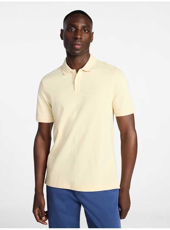Men's and Big and Tall Men's Pique Polo with Short Sleeves, Sizes XS-5XL, LT-3XLT