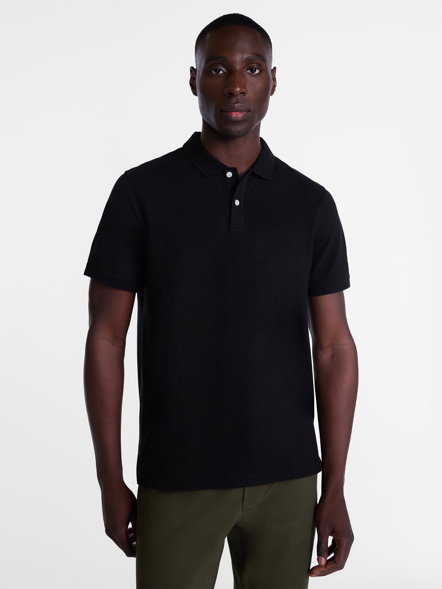 George Men's and Big Men's Classic Fit Pique Polo with Short Sleeves, Sizes XS-3XL, LT-4XLT, 2XB-6XB