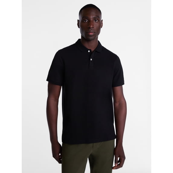 George Men's and Big Men's Classic Fit Pique Polo with Short Sleeves, Sizes XS-3XL, LT-4XLT, 2XB-6XB
