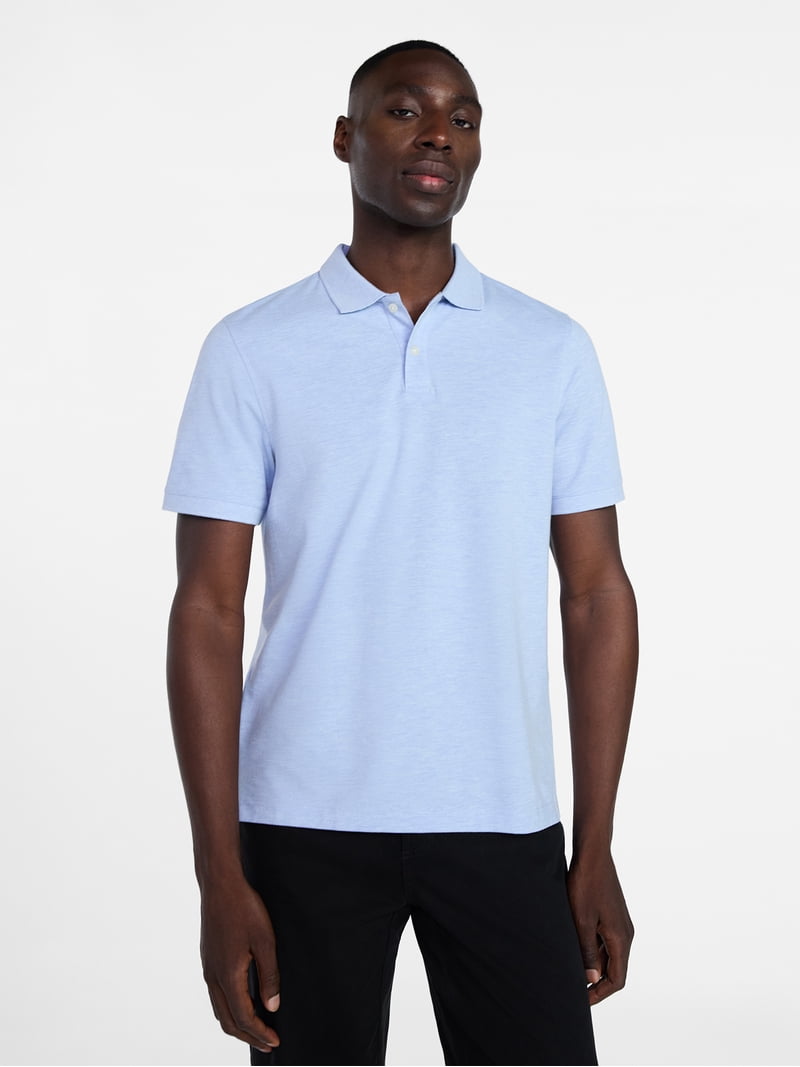 George Men's & Big Men's Classic Fit Pique Polo with Short Sleeves