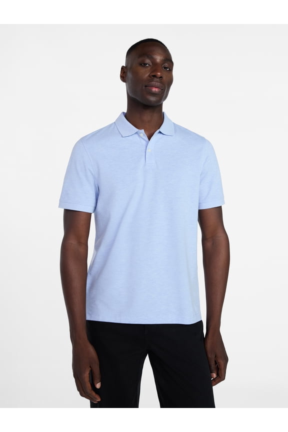 Men's and Big and Tall Men's Pique Polo with Short Sleeves, Sizes XS-5XL, LT-3XLT