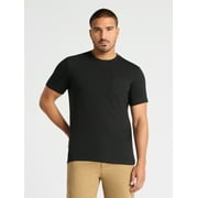 GEORGE Men's & Big Men's Crewneck Pocket Tee with Short Sleeves, Size XS-3XL