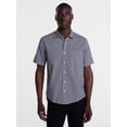 thumbnail image 1 of George Men's and Big Men's Modern Fit Poplin Button Up Shirt with Short Sleeves, Sizes XS-3XL, 1 of 5