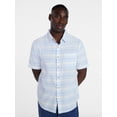 thumbnail image 1 of George Men's & Big Men's Modern Fit Poplin Button Up Shirt with Short Sleeves, Sizes XS-5XL, 1 of 5