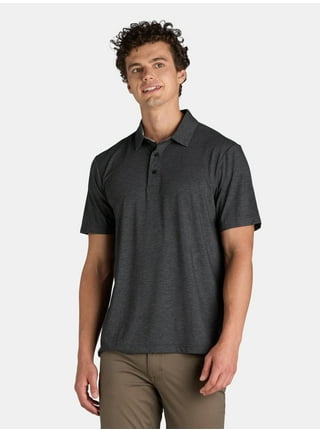 Grey polo shirt walmart best sale