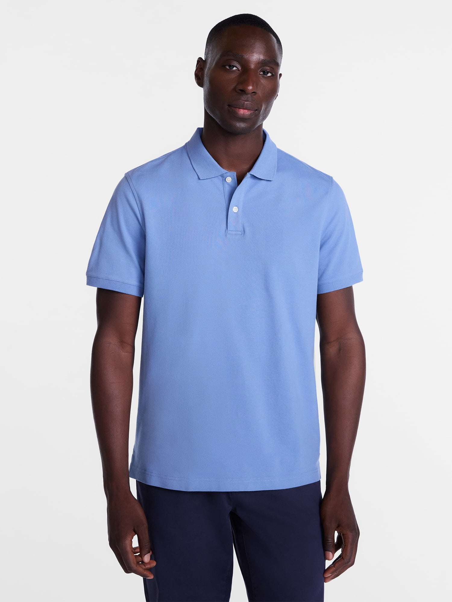George Men's and Big & Tall Men's Pique Polo Shirt with Short Sleeves, Sizes XS-5XL, LT-3XLT