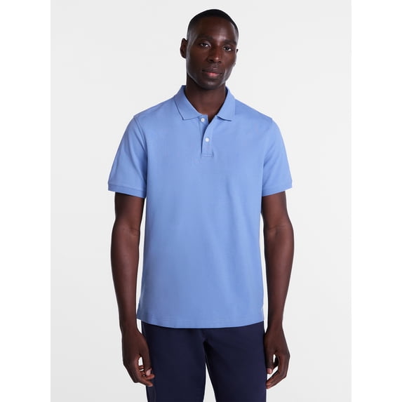 George Men's and Big & Tall Men's Pique Polo Shirt with Short Sleeves, Sizes XS-5XL, LT-3XLT