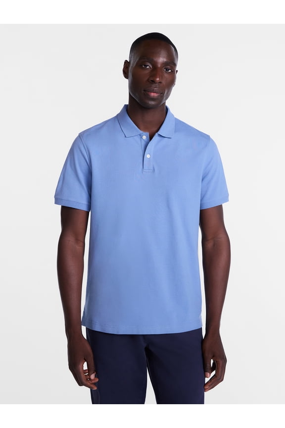 Men's and Big & Tall Men's Pique Polo Shirt with Short Sleeves, Sizes XS-5XL, LT-3XLT