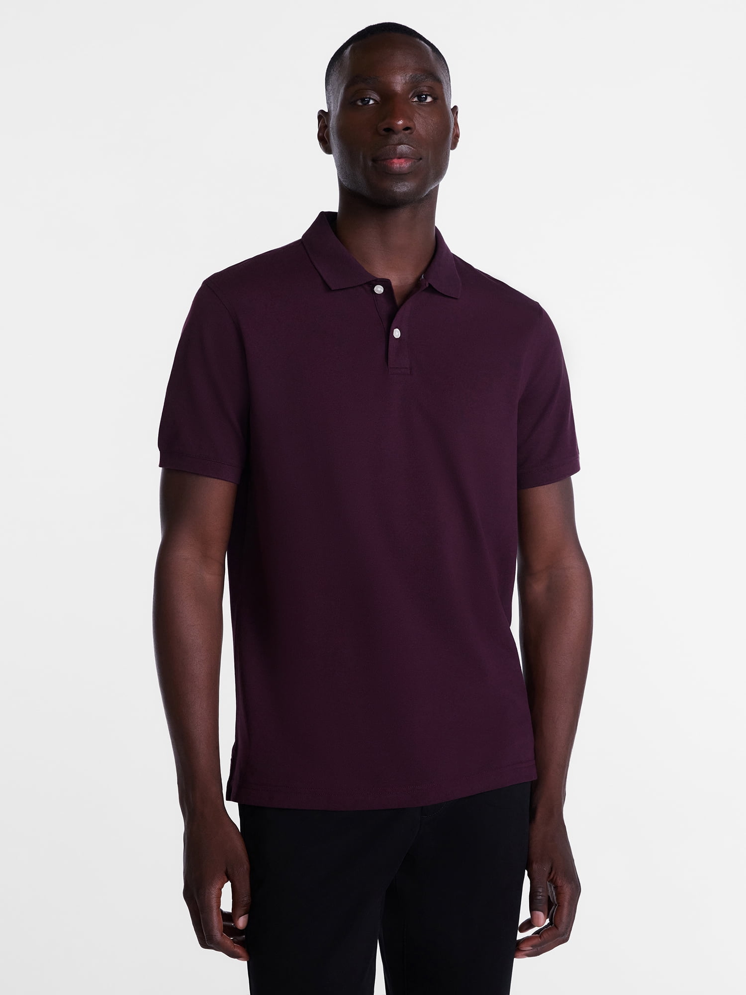 George Men's and Big & Tall Men's Pique Polo with Short Sleeves, Sizes XS-5XL, LT-3XLT