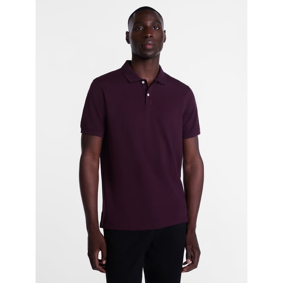 George Men's and Big & Tall Men's Pique Polo with Short Sleeves, Sizes XS-5XL, LT-3XLT