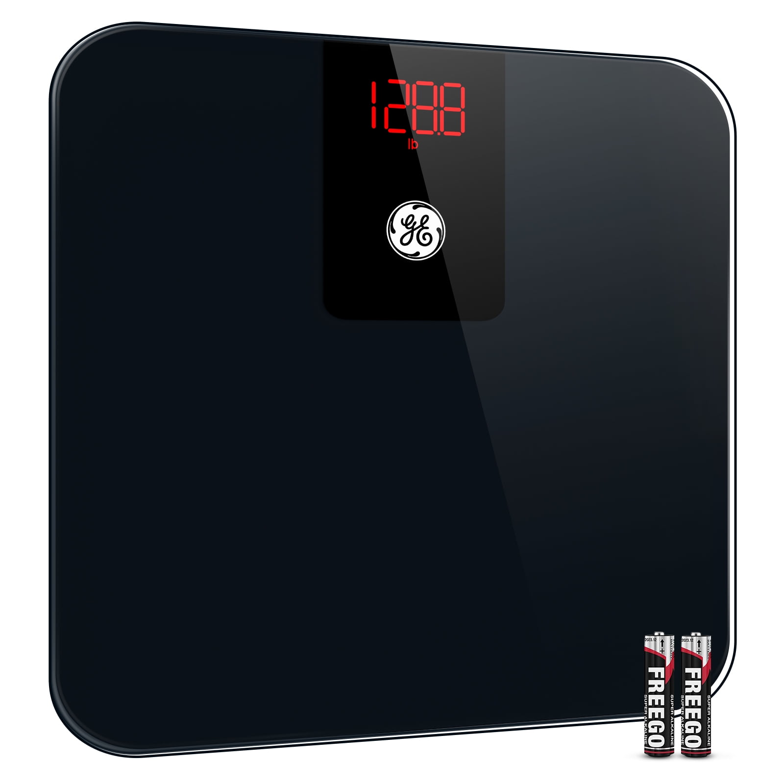 Black Digital Smart Floor Scale with LED Display and Bluetooth