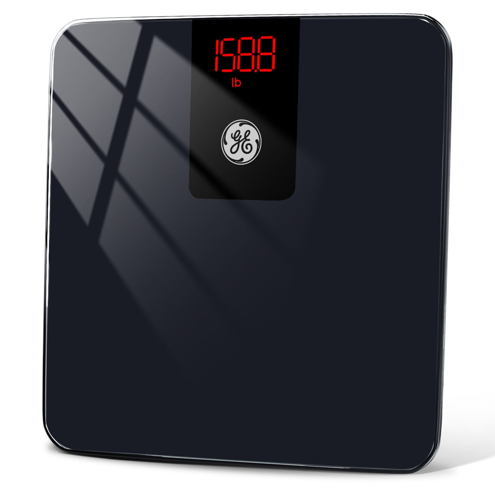  GE Digital Smart Bathroom Scale - Accurate Bluetooth Body Weight  and BMI - Electronic Black Scale, 400lb Capacity : Health & Household