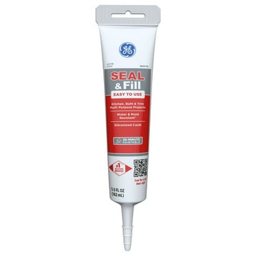 GE Seal And Fill Multipurpose Kitchen & Bath, Pack of 1, White 5.5 fl oz Tube