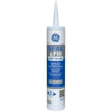 GE Seal And Fill Multipurpose Window & Door, Pack of 1, Clear 10 fl oz Cartridge