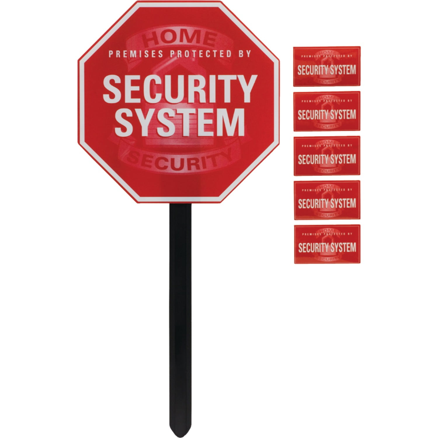 GE 45400 Security Yardstake Sign with Window Stickers - Walmart.com