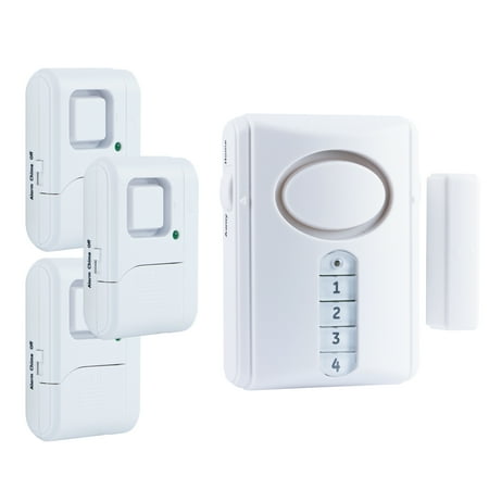 GE Security Wireless Alarm Kit, 1 Deluxe Door and Window/Door Alarms, 51107