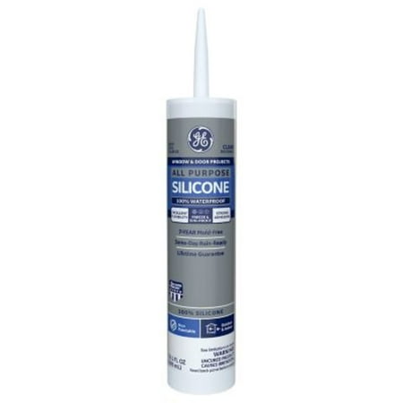 product image of GE Silicone 1 All Purpose Window & Door Sealant, Pack of 1, Clear 10.1 fl oz Cartridge