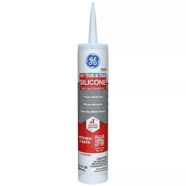 GE Silicone 1 Tub & Tile, Pack of 1, Clear 10.1 fl oz Cartridge