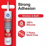 GE Silicone 1 Tub & Tile, Pack of 1, White 10.1 fl oz Cartridge