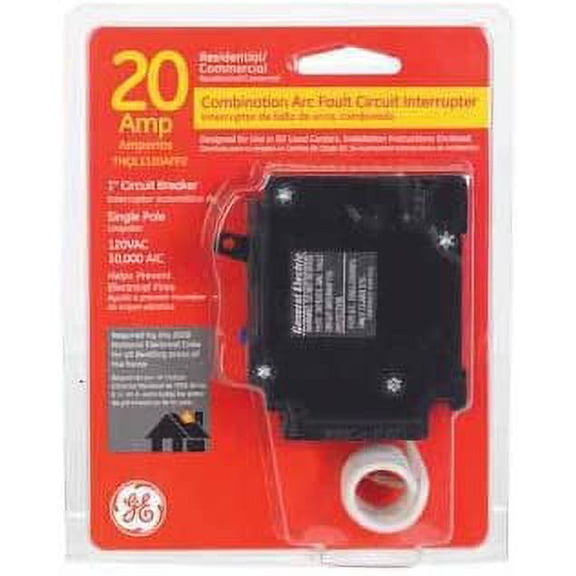 GE Single Pole Arc Fault Circuit Interrupter THQL1120AFP2 - Current Interruptor