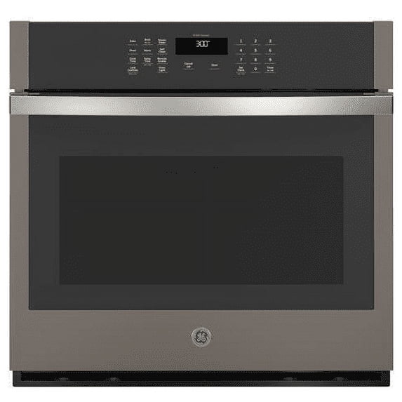 GE Slate JTS3000ENES 30 Single Wall Oven with 5 cu. ft. Capacity Scan-to-Cook Technology Self Clean and Wi-Fi Connectivity in Slate