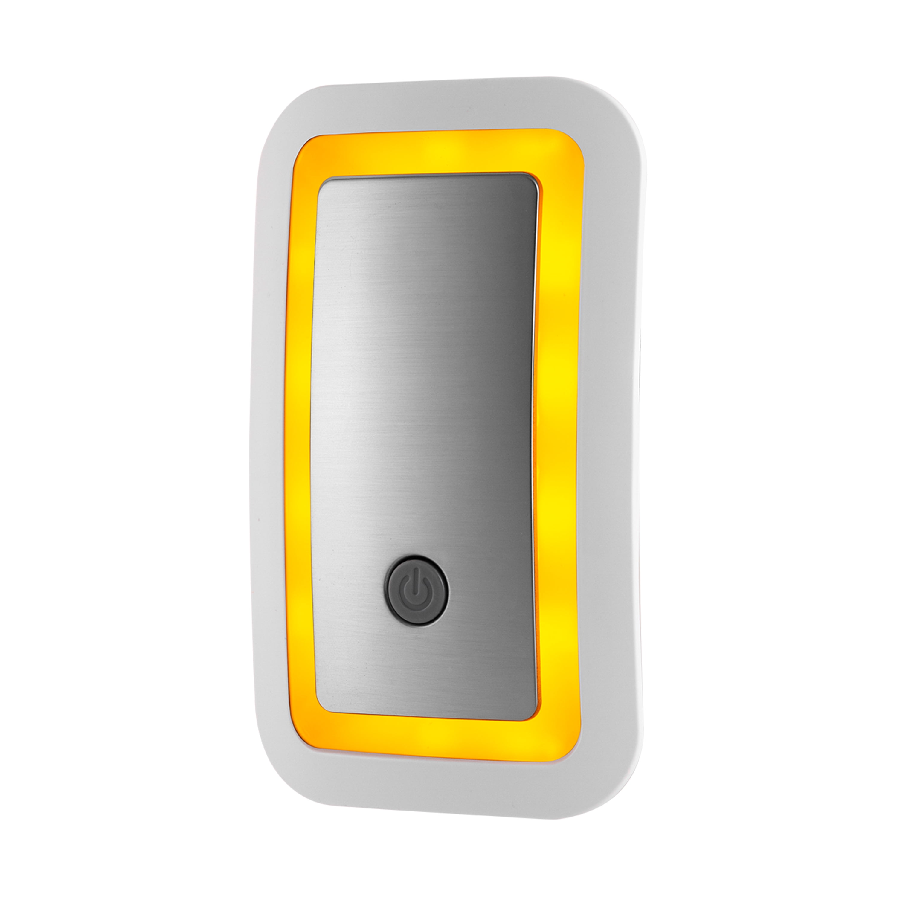 GE SleepLite Amber LED Night Light, Dusk to Dawn, Brushed