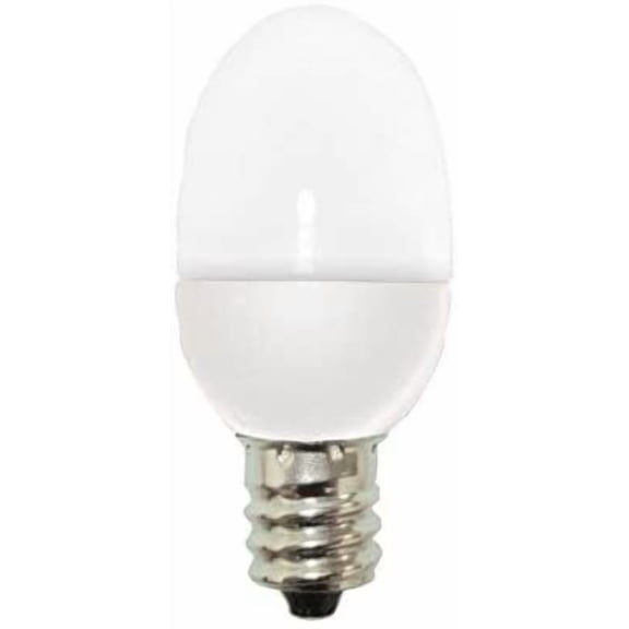 GE C7 LED Light Bulb, Night-Light Plug-In Units, Soft White Finish, 0.5-Watt, Candelabra Base, 2-Pack