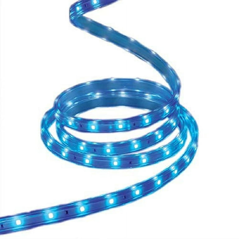 GE StayBright 240-Light 19.6-ft Blue Integrated LED Christmas Tape Lights GE StayBright 240-Light 19.6-ft Blue Integrated LED Christmas Tape Lights