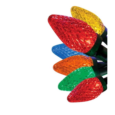 GE StayBright 25-Count 12-ft Multicolor Led Plug-In Christmas String Lights 90905LO