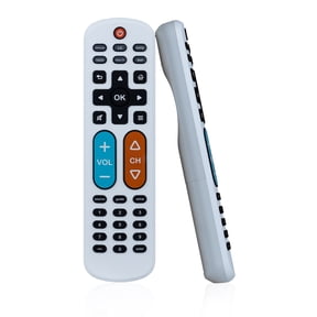 GE OneTouch Streaming Replacement Remote Control, Big Button, Backlit, White