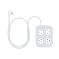 thumbnail image 1 of GE Surge Protector Power Strip, 10 Outlet Extender (Wide Spaced), 4 Ft Braided Extension Cord, 2100 Joules, Flat Plug, ETL Safety Listed, Gray/White, 1 of 9